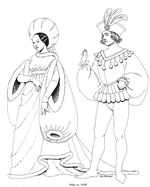 coloring page Clothing of the Renaissance
